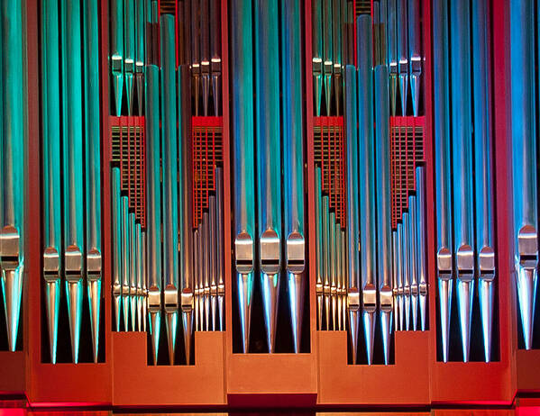 Organ Poster featuring the photograph Piping in the colours by Jenny Setchell