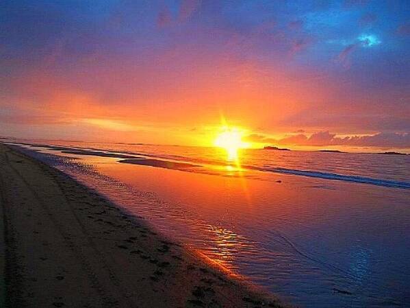 Sunset Poster featuring the photograph Portrush Sunset by Tara Potts