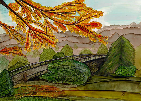 Mountains Poster featuring the painting Pullen Park Perspectives by Eli Tynan