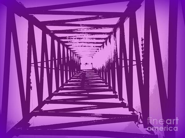 Purple Poster featuring the photograph Purple Perspective by Clare Bevan