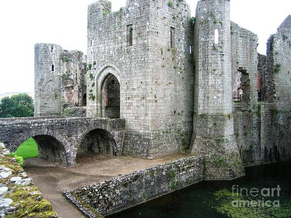 Medieval Castle Poster featuring the painting Raglan by Denise Railey