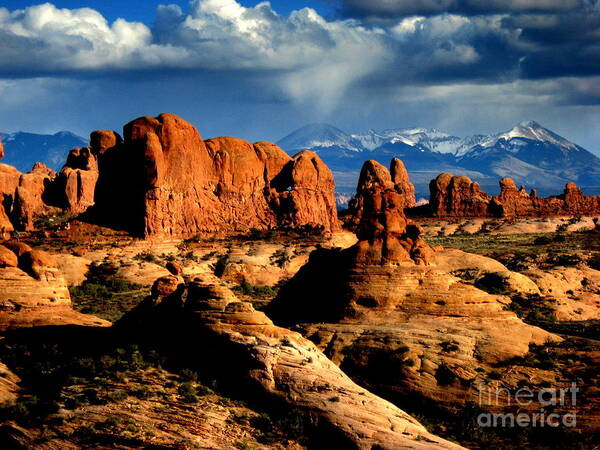 Mountains Poster featuring the photograph Red Rocks by Irina Hays
