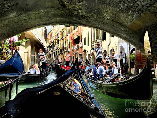Canals Poster featuring the photograph Rhythm of Venice by Jennie Breeze