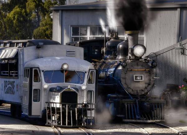 Rio Grande Soutern 41 Poster featuring the photograph Rio Grande Southern 41 and Galloping Goose 3 by Ken Smith