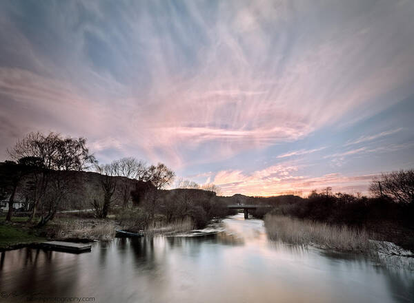 River Poster featuring the photograph River Sunset by B Cash