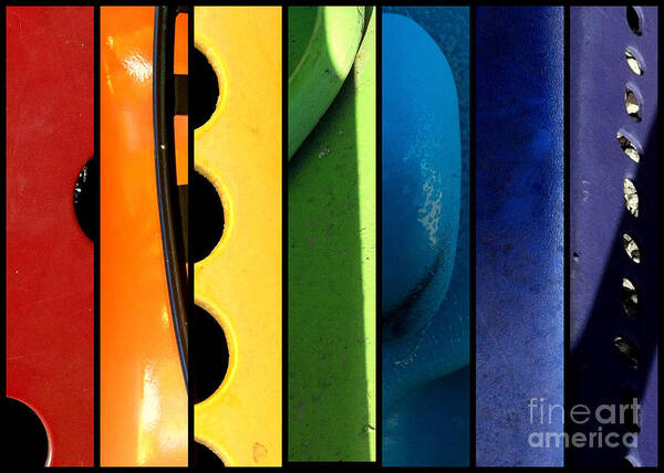 Compilation Poster featuring the photograph Roy G Biv by Marlene Burns