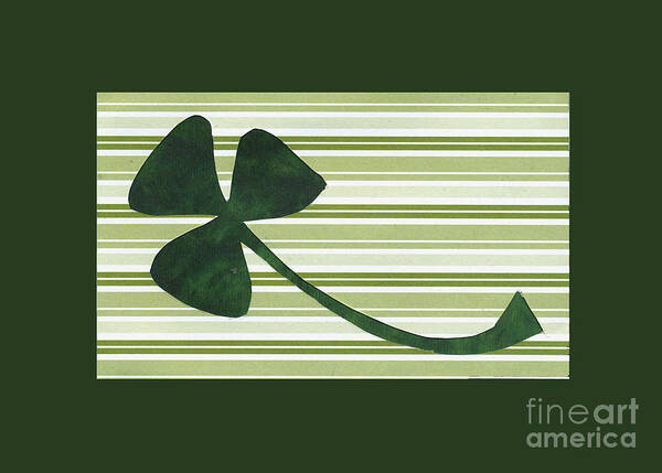 Shamrocks Poster featuring the mixed media Saint Patricks Day Collage number 18 by Ellen Miffitt