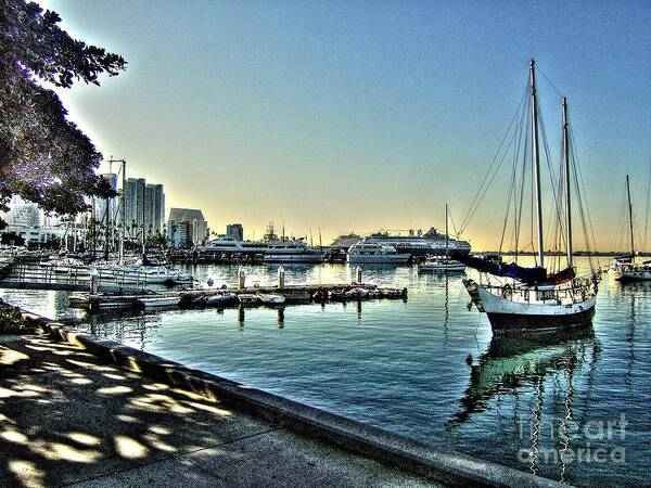 San Diego Poster featuring the photograph San Diego Harbor by Steven Parker