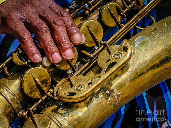 Saxaphone Poster featuring the photograph Sax by George DeLisle