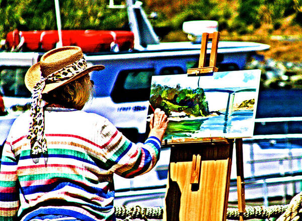 California Coast Poster featuring the photograph Seascape Artist by Joseph Coulombe