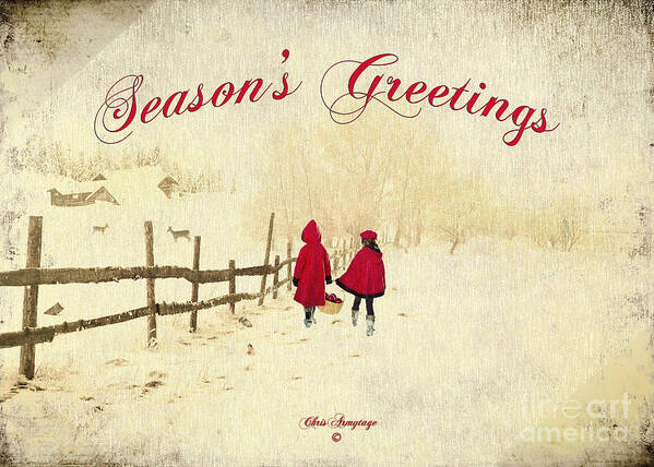 Digital Art Poster featuring the painting Season's Greetings - Delivering Festive Cheer by Chris Armytage