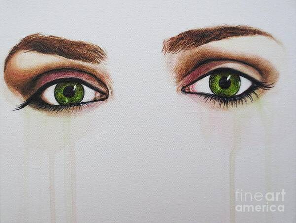 Eye Painting Poster featuring the painting Seeing Into The Soul #4 by Malinda Prud'homme