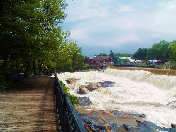 Bridge Poster featuring the photograph Shelburne Falls II by V P Holmes