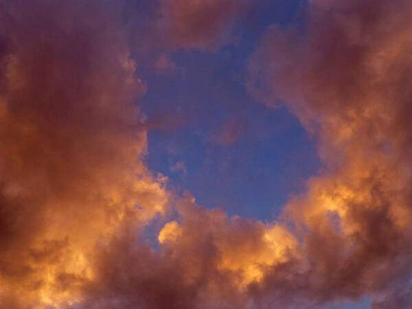 Cloud Poster featuring the photograph Sky Window by Claudia Goodell