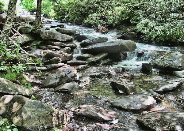 Victor Montgomery Poster featuring the photograph Smokey Mountain Stream by Vic Montgomery