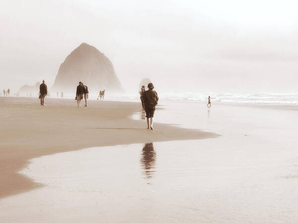 Cannon Beach Poster featuring the photograph Soft Reflections by Micki Findlay