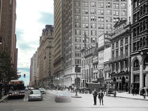 Philadelphia Poster featuring the photograph South Broad Street from City Hall by Eric Nagy