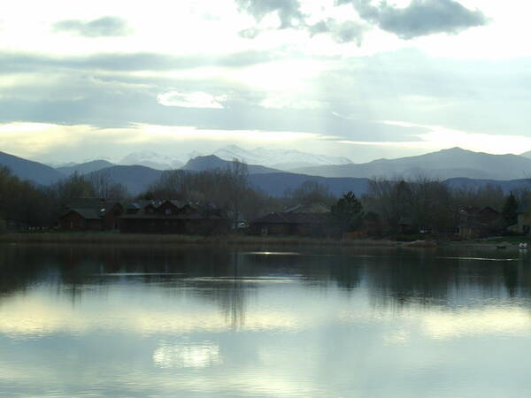 Lake Poster featuring the photograph Spring Chill by Jessica Myscofski