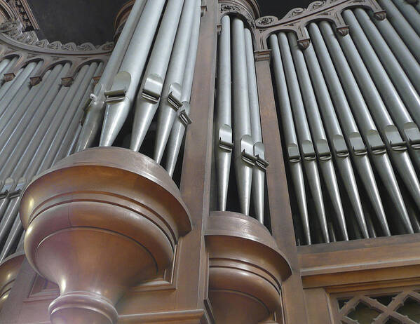 St Augustin Poster featuring the photograph St Augustin organ by Jenny Setchell