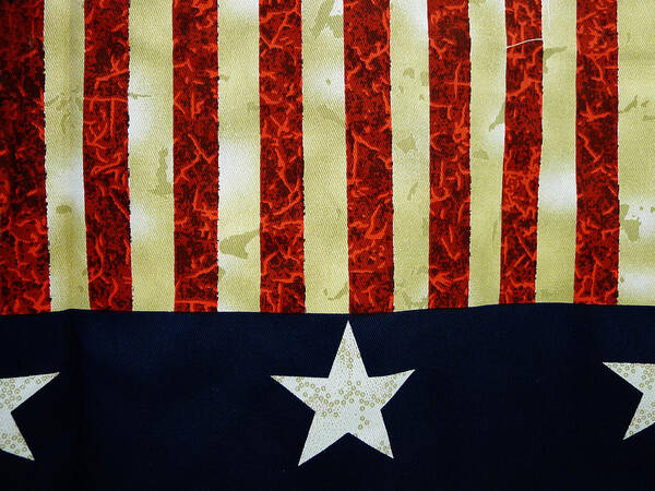 Old Poster featuring the photograph Stars and Stripes by Richard Reeve