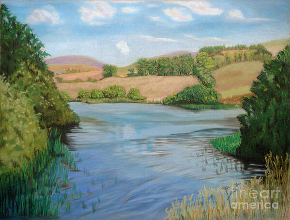 Summer Solitude Poster featuring the painting Summer Solitude by Yvonne Johnstone