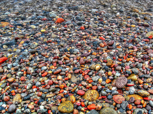 Rocks Poster featuring the photograph Superior Shore Treasure by William Reek