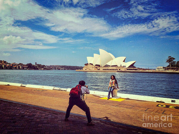 Sydney Opera House Poster featuring the photograph Sydney by Colin and Linda McKie