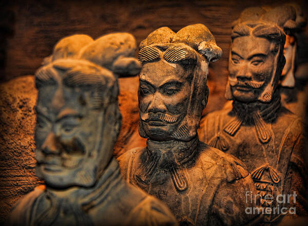 Warriors Poster featuring the photograph Terracotta Warriors - The Emperor's Army by Lee Dos Santos