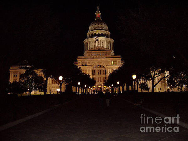 Texas State Capital Poster featuring the photograph Texas State Capital by John Telfer