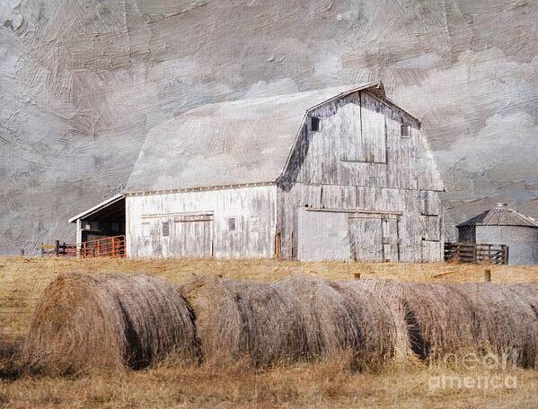 Textured Missouri Barn Poster featuring the photograph Textured Missouri Barn by Liane Wright