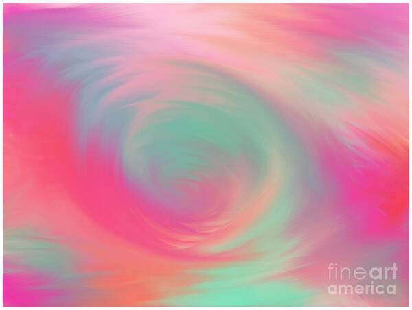 Swirls Poster featuring the painting The Colours of Love by Barefoot Bodeez Art