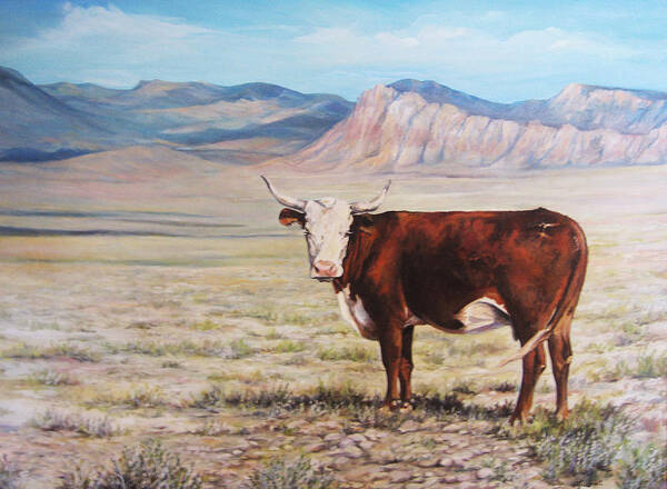 Nature Poster featuring the painting The Lone Range by Donna Tucker