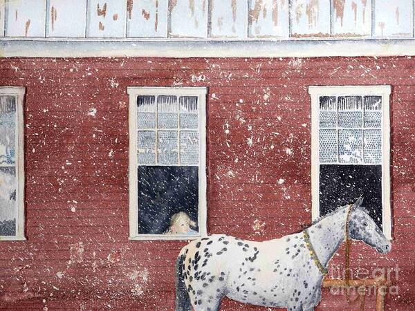 Horses Poster featuring the painting The Ride Home by LeAnne Sowa