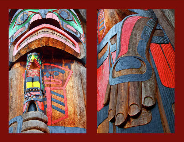 Native American Poster featuring the photograph Totem 2 by Theresa Tahara