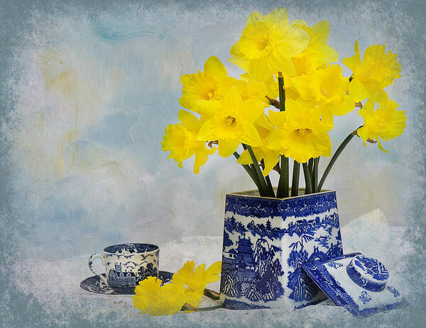 Daffodils Poster featuring the photograph Touch of Spring by Trudy Wilkerson