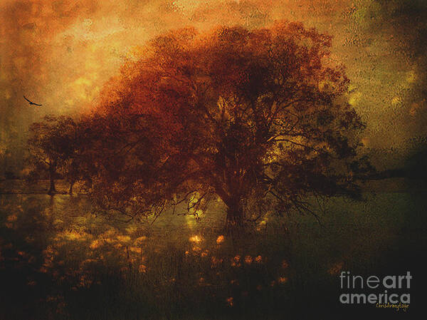  Tree Poster featuring the digital art Toward a secret sky ... by Chris Armytage
