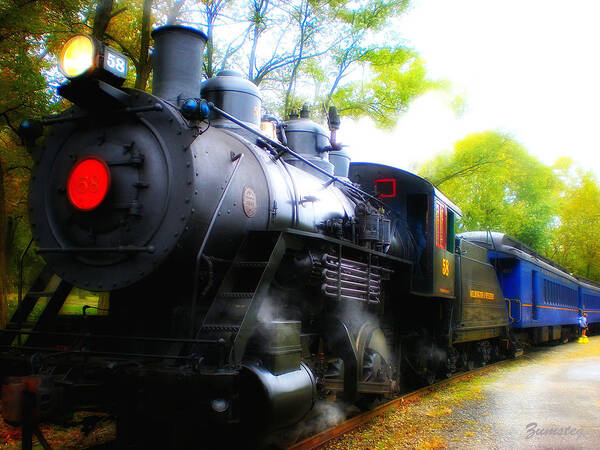 Train Poster featuring the photograph Train in Fall by David Zumsteg