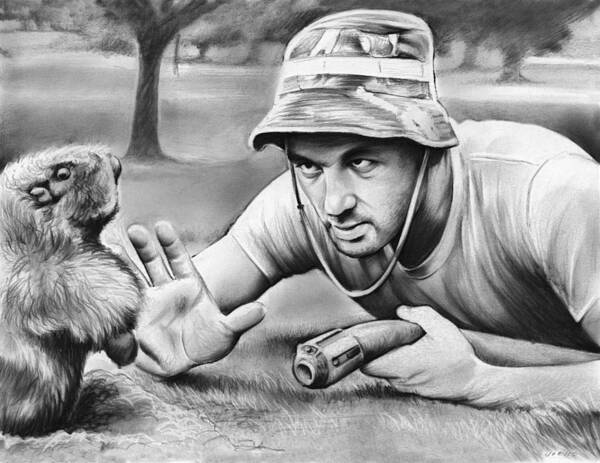 Caddyshack Poster featuring the drawing Tribute to Caddyshack by Greg Joens