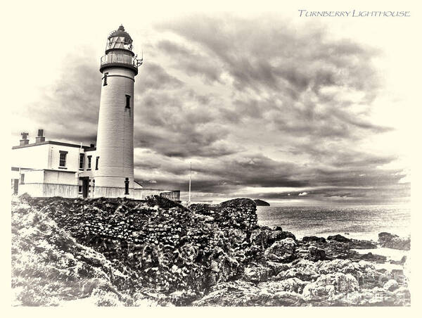 Turnberry Lighthouse Ayrshire Scotland Poster featuring the photograph Turnberry lighthouse by Paul Martin
