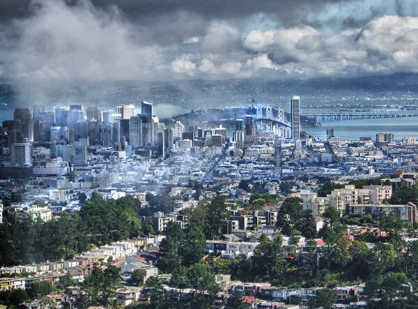 San Francisco Poster featuring the photograph Under the Clouds by Jessica Levant