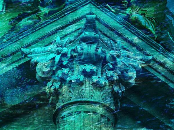Ancient Architecture Poster featuring the photograph Underwater Ancient Beautiful creation by Lilia S