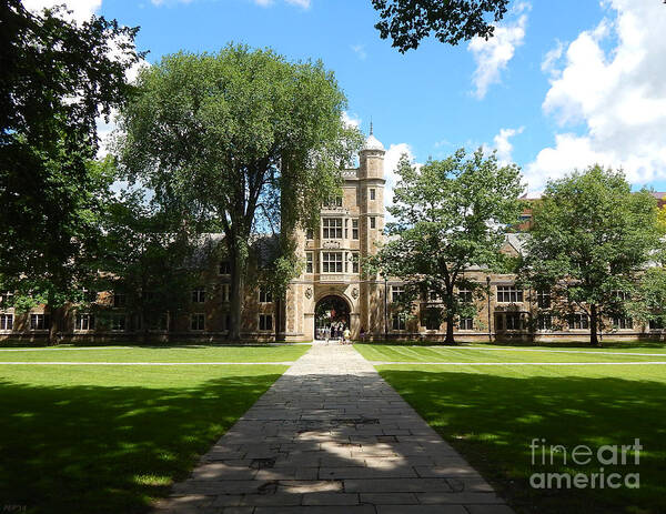 Ann Arbor Poster featuring the photograph University of Michigan Law Quad by Phil Perkins