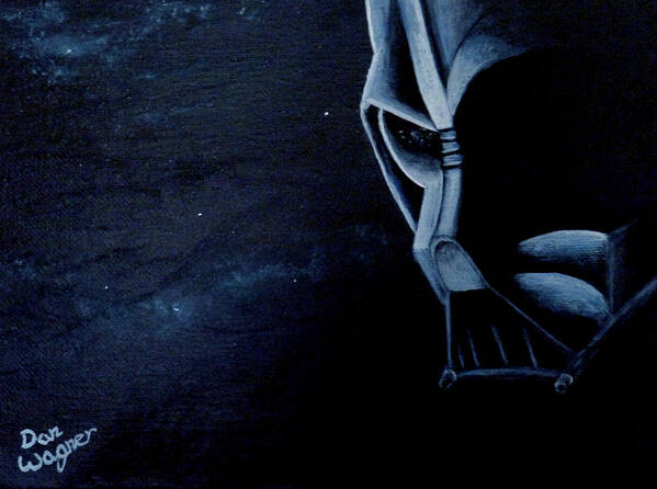 Star Poster featuring the painting Vader Galaxy by Dan Wagner