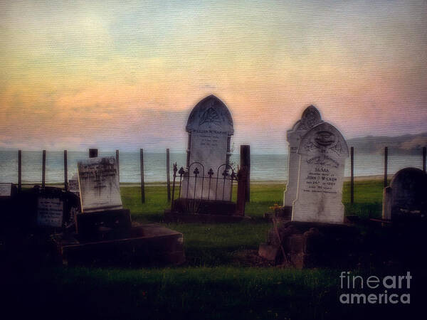 Grave Poster featuring the photograph View for Eternity by Karen Lewis