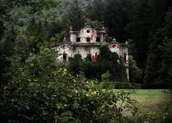Haunted Poster featuring the photograph Villa De Vecchi by Laura Melis