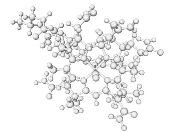 White Background Poster featuring the digital art Vitamin B12 Molecule by Laguna Design
