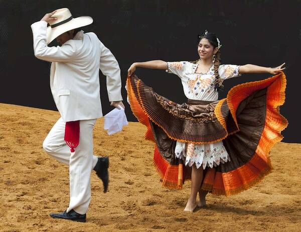 Spanish Dancers Poster featuring the photograph Viva Peru by Edward Shmunes