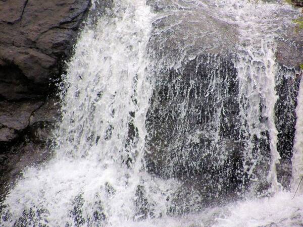 Landscape Poster featuring the photograph water down ROCKS by Aaron Martens