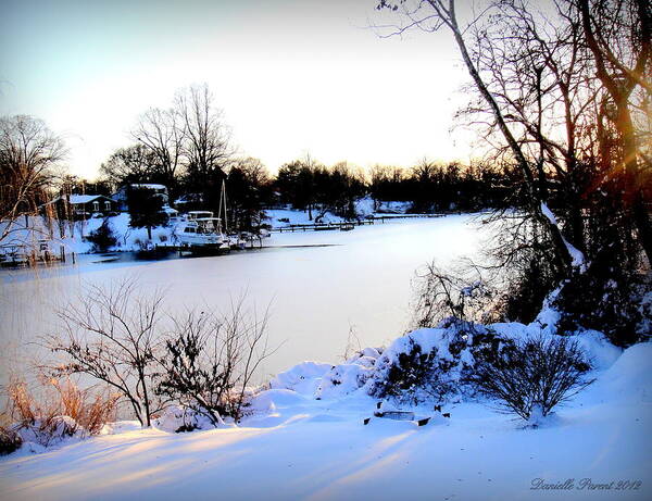 Winter Landscape Poster featuring the photograph Winter Wonderland In Maryland USA by Danielle Parent