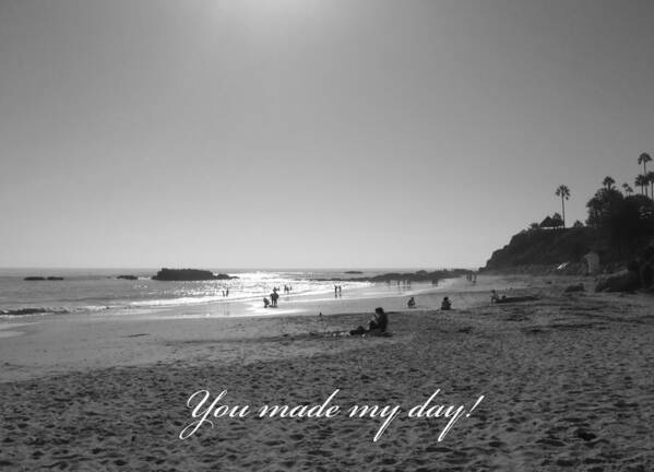 Greeting Card Poster featuring the photograph You Made My Day by Connie Fox